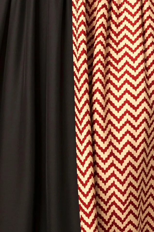 Women Natalie Martin Bottoms Bella Skirt Block Zigzag Noire