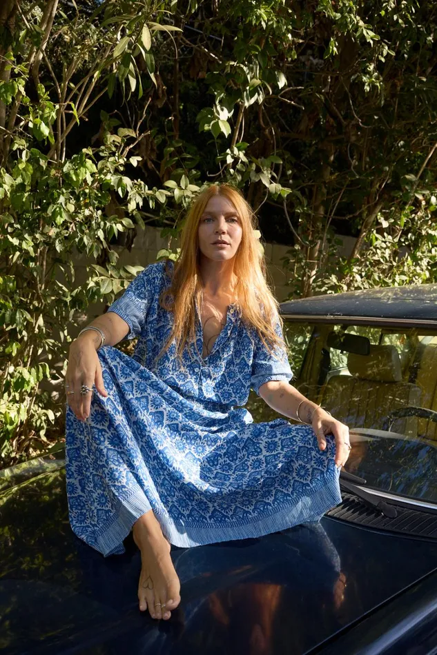 Women Natalie Martin Bottoms Bella Skirt Fleurdelis Blue