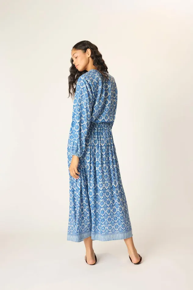 Women Natalie Martin Bottoms Bella Skirt Fleurdelis Blue