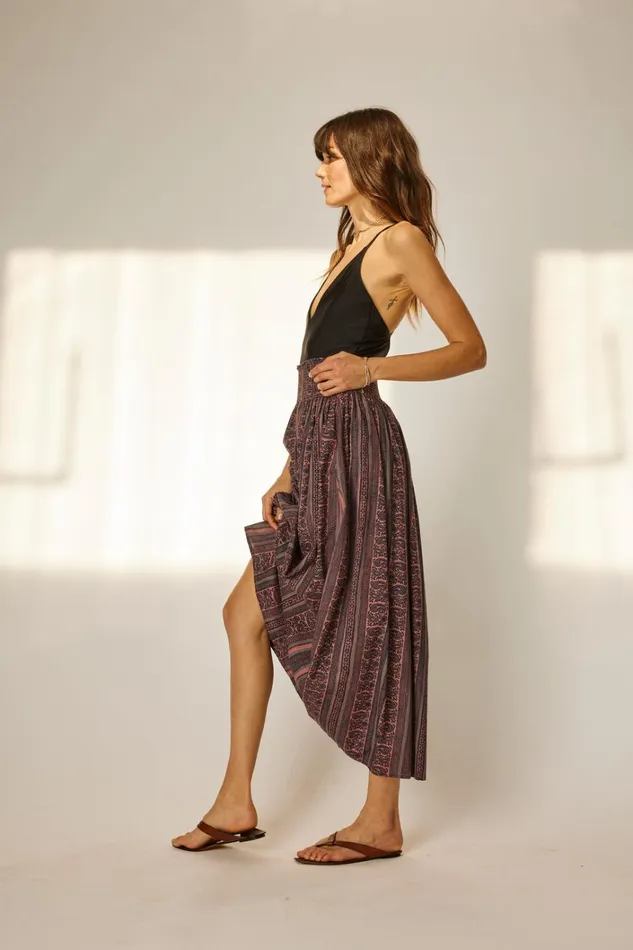Women Natalie Martin Bottoms Bella Skirt Paisley Stripe Heather Women Natalie Martin Bottoms Bella Skirt Paisley Stripe Heather