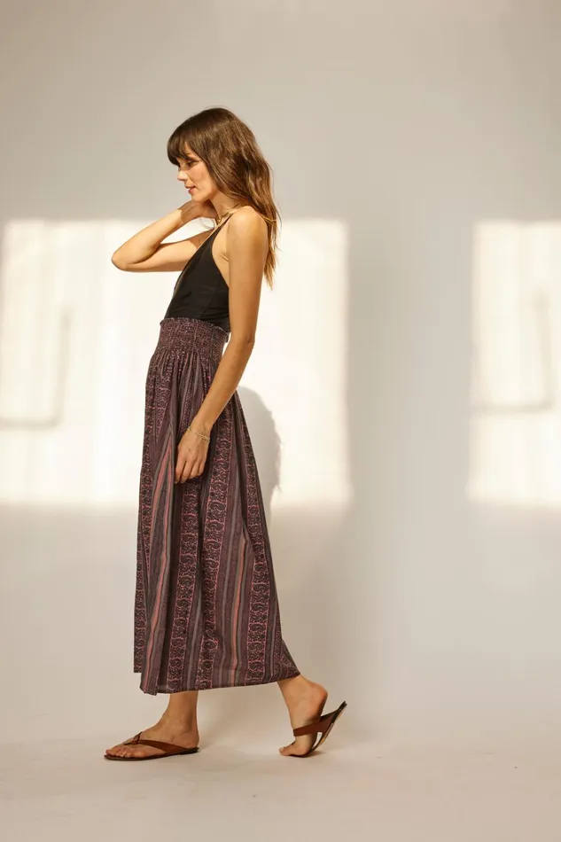 Women Natalie Martin Bottoms Bella Skirt Paisley Stripe Heather Women Natalie Martin Bottoms Bella Skirt Paisley Stripe Heather