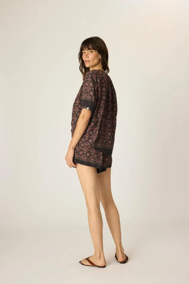 Women Natalie Martin Bottoms Jasper Short Fleurdelis Black