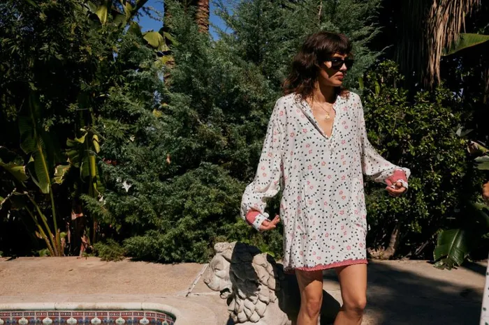 Women Natalie Martin CoverUps Aprs Swim Top Pinwheel Cotton Women Natalie Martin CoverUps Aprs Swim Top Pinwheel Cotton