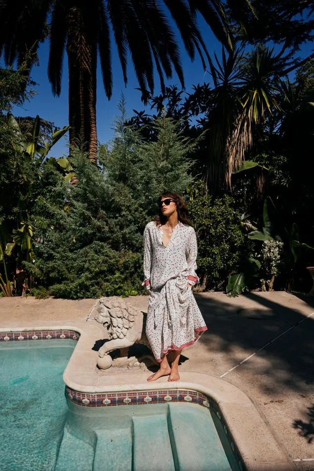 Women Natalie Martin CoverUps Aprs Swim Top Pinwheel Cotton Women Natalie Martin CoverUps Aprs Swim Top Pinwheel Cotton