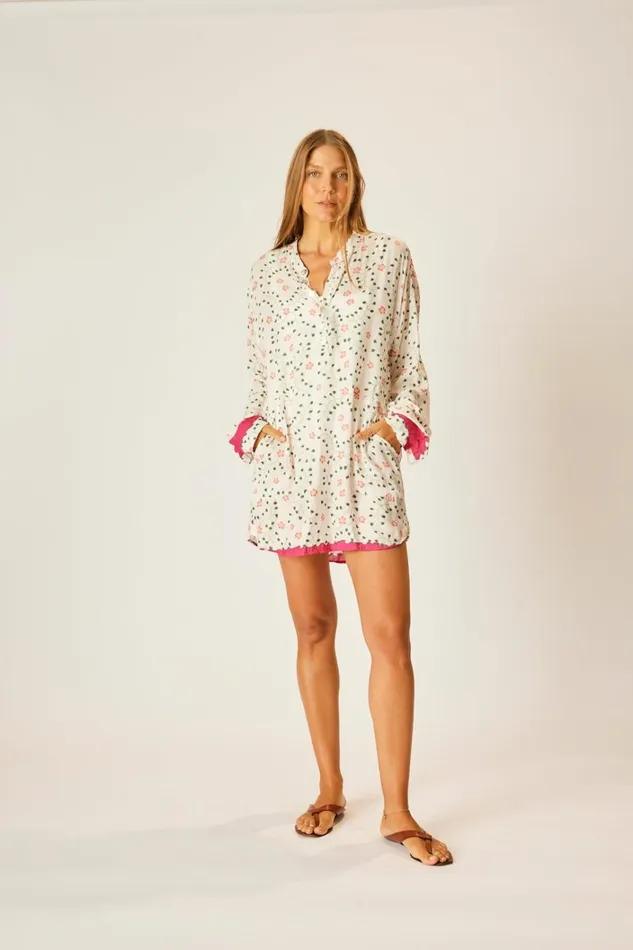 Women Natalie Martin CoverUps Aprs Swim Top Pinwheel Cotton Women Natalie Martin CoverUps Aprs Swim Top Pinwheel Cotton
