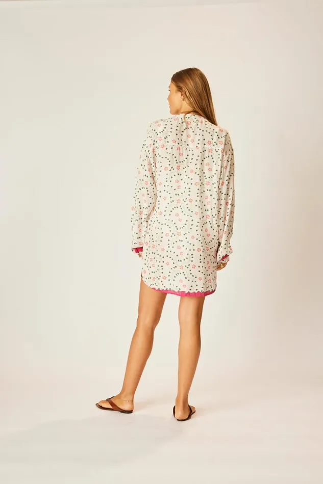 Women Natalie Martin CoverUps Aprs Swim Top Pinwheel Cotton Women Natalie Martin CoverUps Aprs Swim Top Pinwheel Cotton
