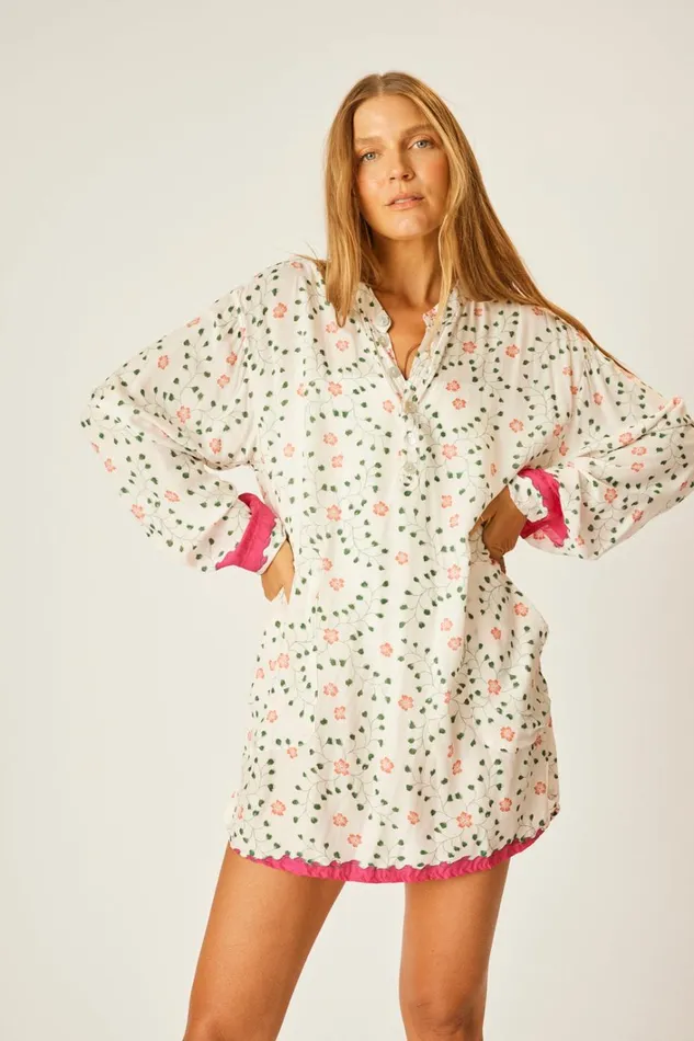 Women Natalie Martin CoverUps Aprs Swim Top Pinwheel Cotton Women Natalie Martin CoverUps Aprs Swim Top Pinwheel Cotton