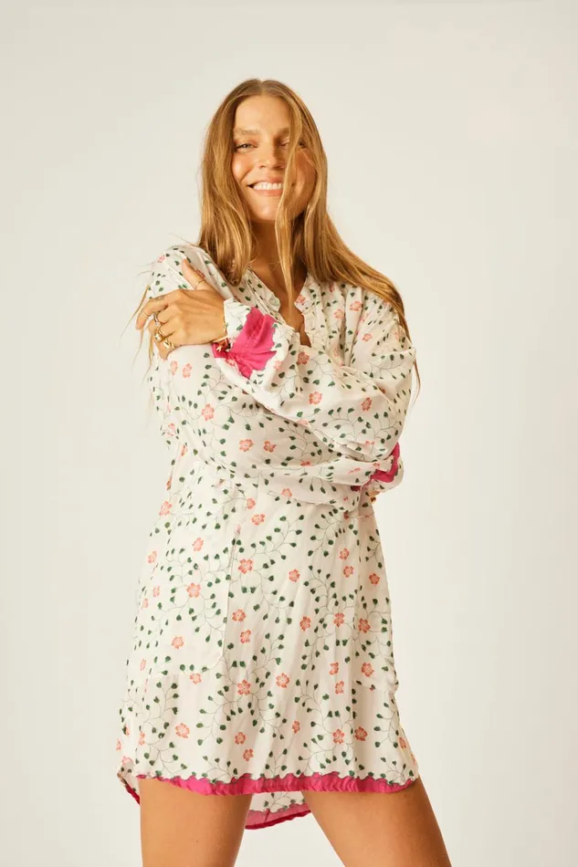 Women Natalie Martin CoverUps Aprs Swim Top Pinwheel Cotton Women Natalie Martin CoverUps Aprs Swim Top Pinwheel Cotton