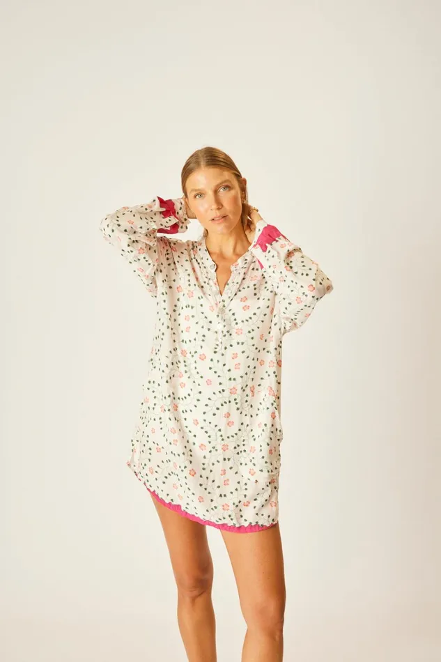 Women Natalie Martin CoverUps Aprs Swim Top Pinwheel Cotton Women Natalie Martin CoverUps Aprs Swim Top Pinwheel Cotton