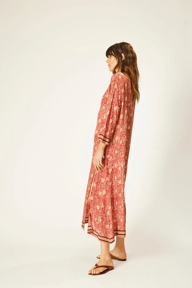 Women Natalie Martin CoverUps Isobel Dress Water Lily Terracotta