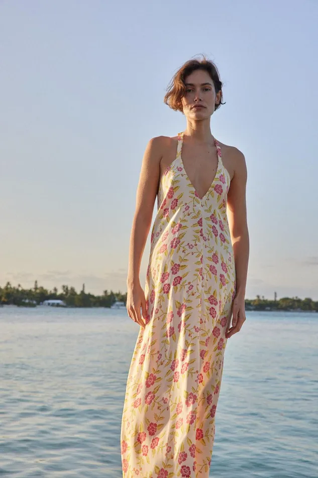 Women Natalie Martin CoverUps Lola Dress Prairie Dusty Crimson