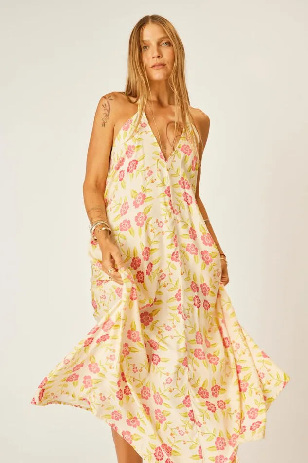 Women Natalie Martin CoverUps Lola Dress Prairie Dusty Crimson