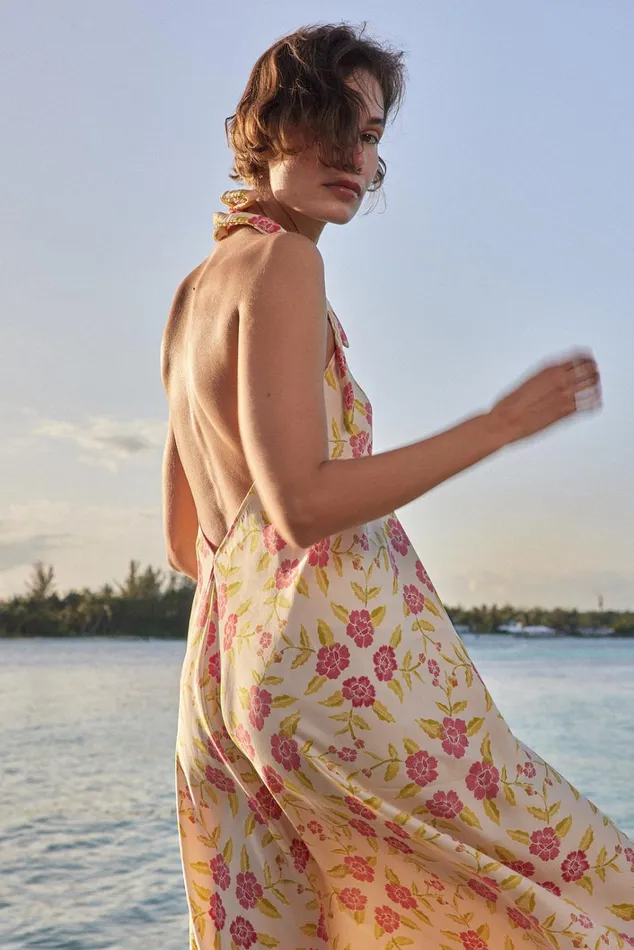 Women Natalie Martin CoverUps Lola Dress Prairie Dusty Crimson