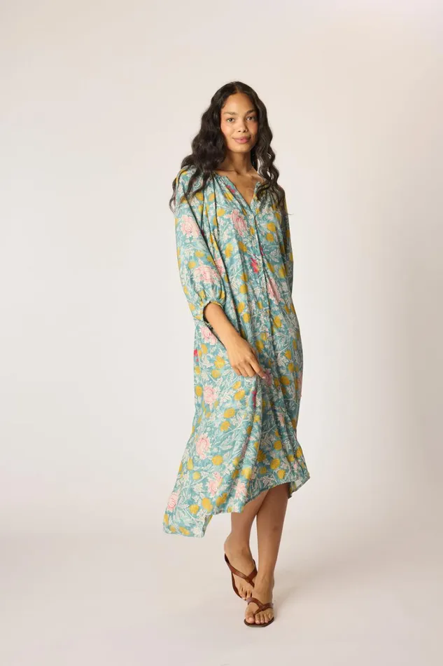 Women Natalie Martin Dresses Alex Midi With Sash Lehua Sea