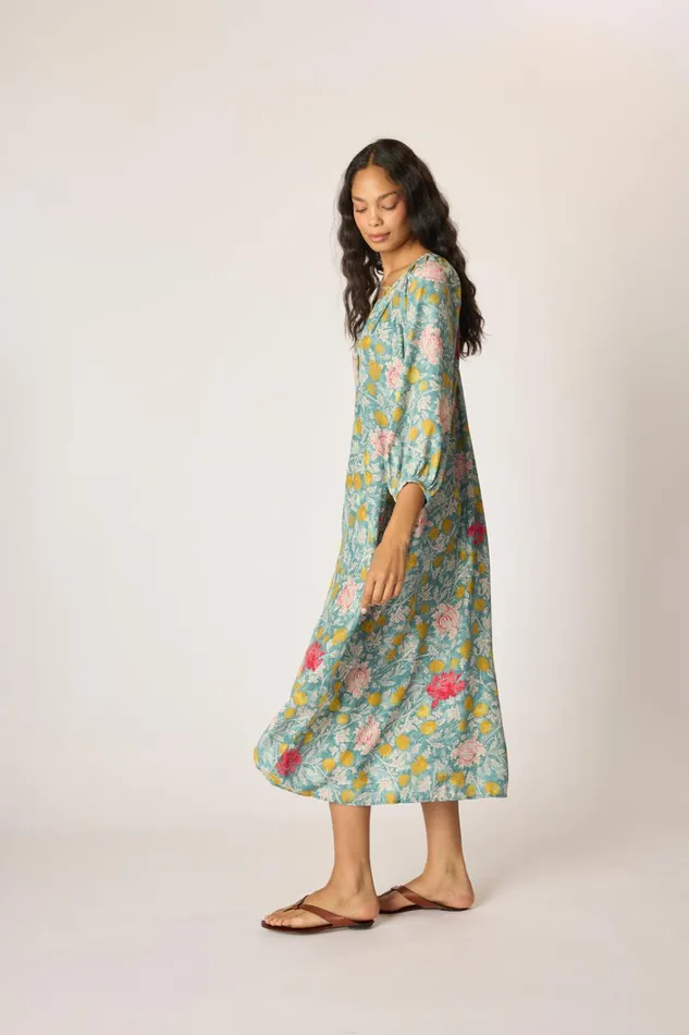 Women Natalie Martin Dresses Alex Midi With Sash Lehua Sea