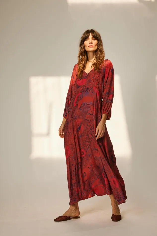 Women Natalie Martin Dresses Alice Dress Peacock Currant