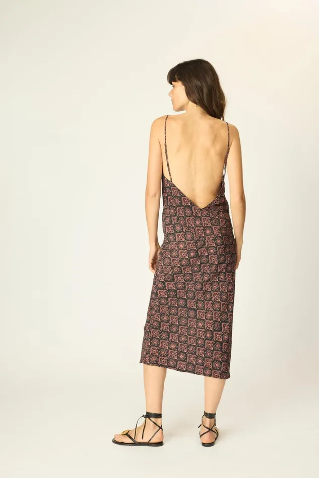 Women Natalie Martin Dresses Eve Slip Dress Fleurdelis Black