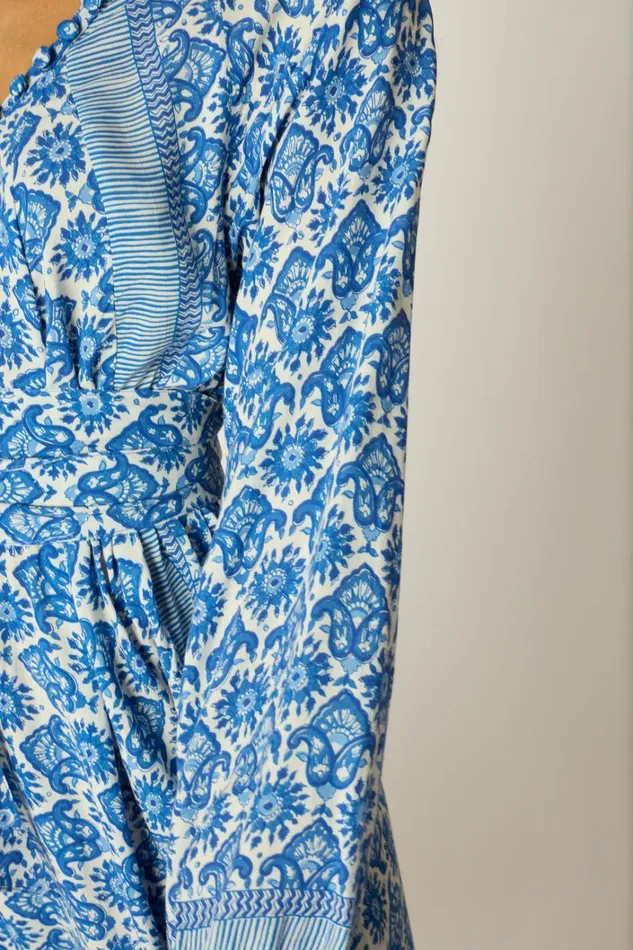 Women Natalie Martin Dresses Fiore Maxi Fleurdelis Blue