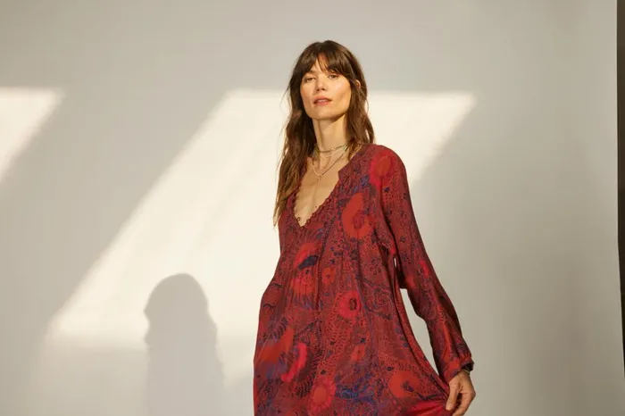 Women Natalie Martin Dresses Fiore Short Dress Peacock Currant