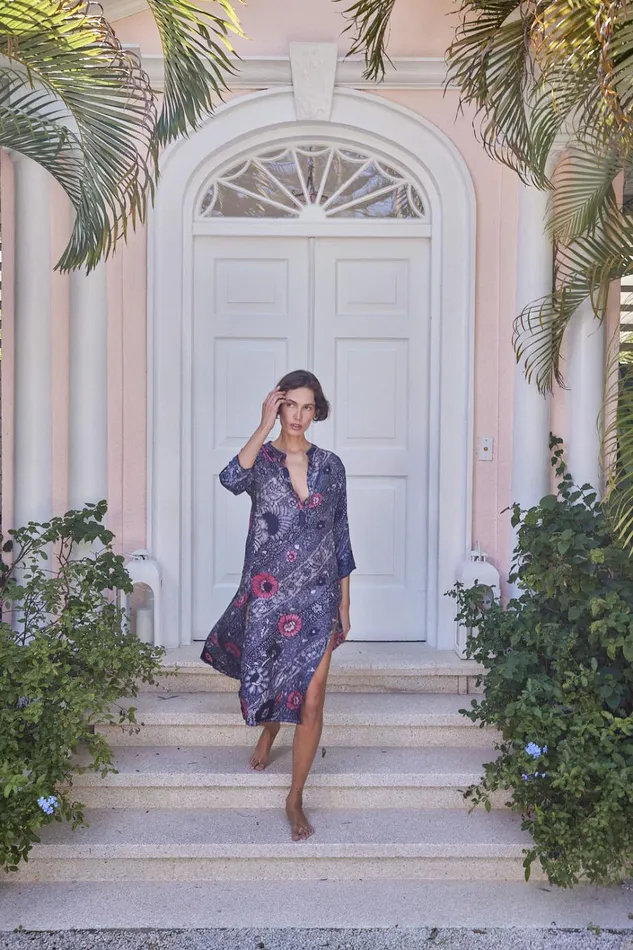 Women Natalie Martin Dresses Isobel Dress Peacock Ink