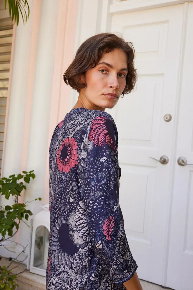 Women Natalie Martin Dresses Isobel Dress Peacock Ink