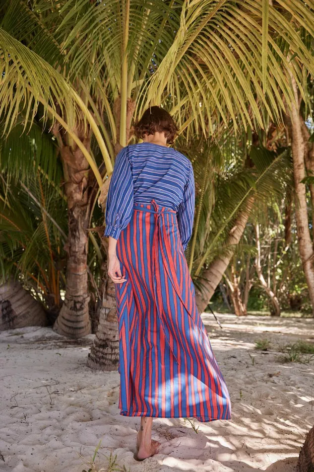 Women Natalie Martin Dresses Kate Long Sleeve Maxi Batik Combo