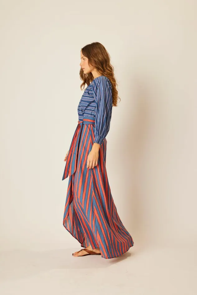 Women Natalie Martin Dresses Kate Long Sleeve Maxi Batik Combo