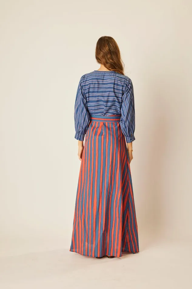 Women Natalie Martin Dresses Kate Long Sleeve Maxi Batik Combo