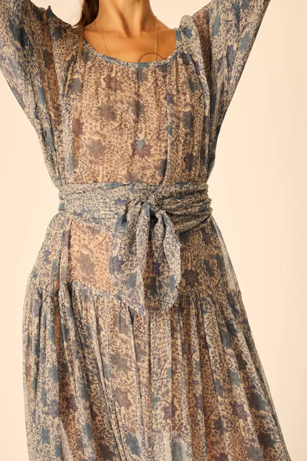 Women Natalie Martin Dresses Lainey Dress With Sash Snowflake Sea
