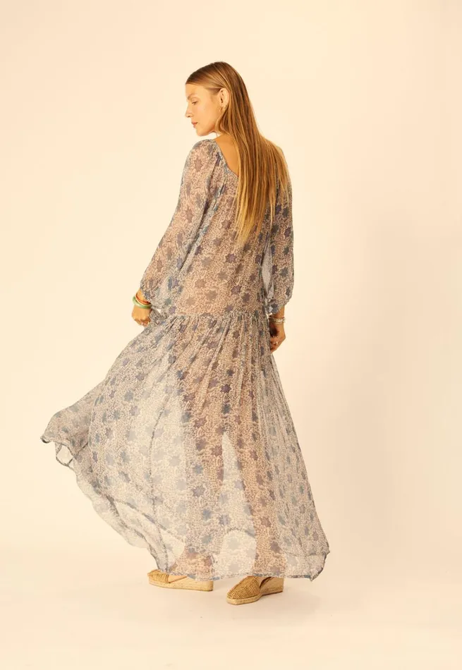 Women Natalie Martin Dresses Lainey Dress With Sash Snowflake Sea