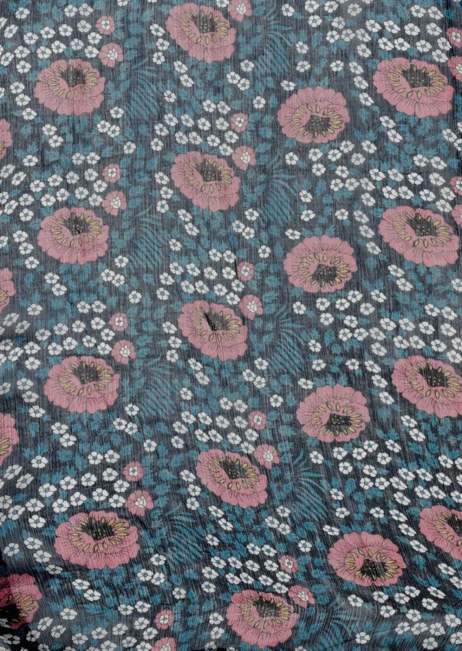 Women Natalie Martin Dresses Lainey Dress With Sash Vintage Flowers Indigo