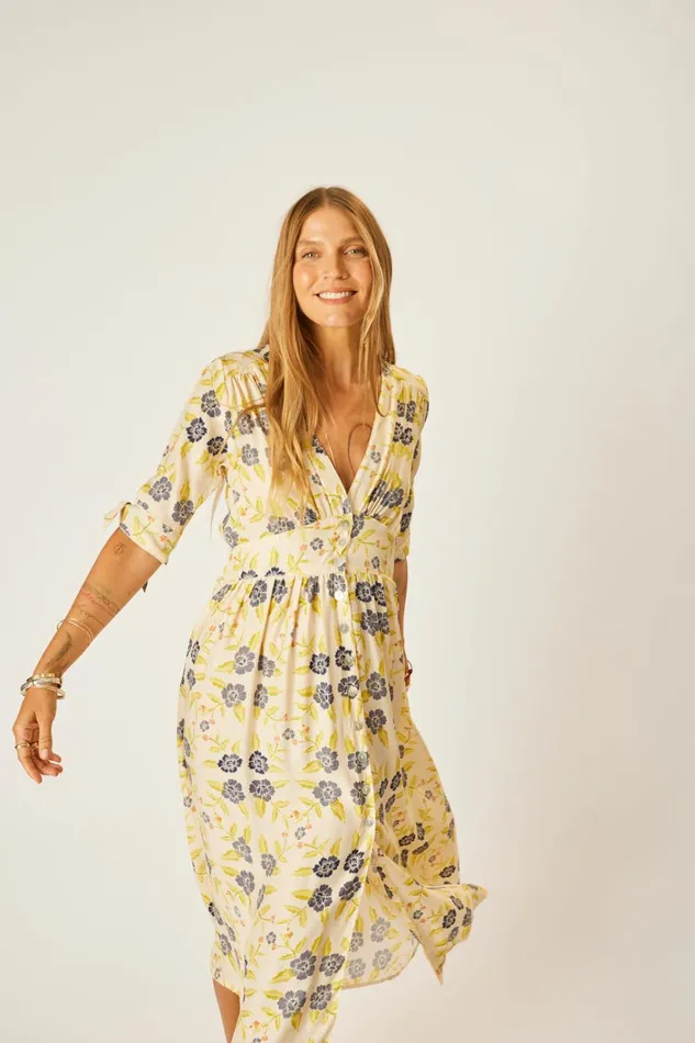 Women Natalie Martin Dresses Layla Dress Prairie Indigo