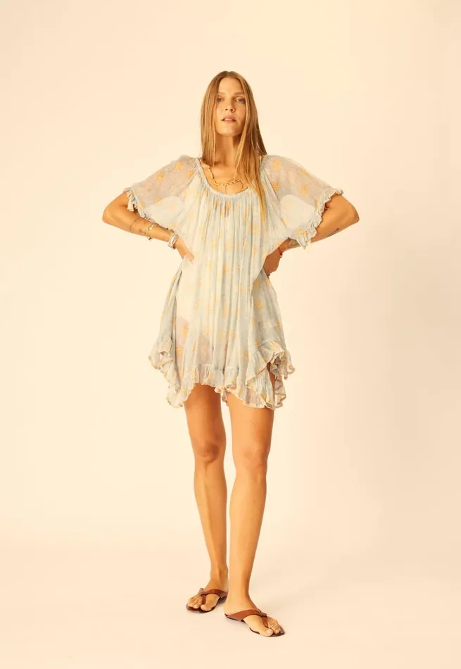 Women Natalie Martin Dresses Marina Dress Snowflake Tangerine