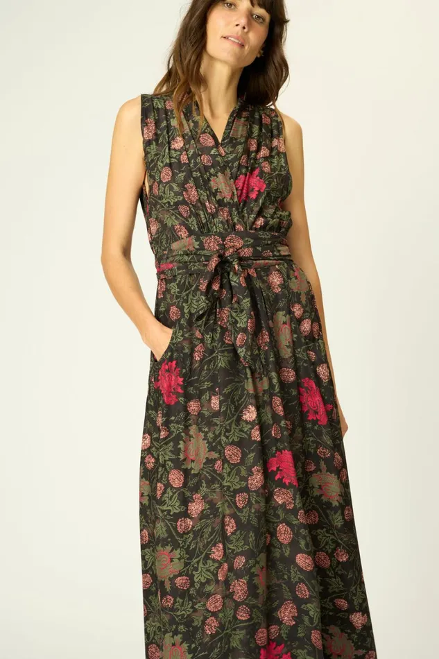 Women Natalie Martin Dresses Nico Sleeveless Maxi Lehua Black