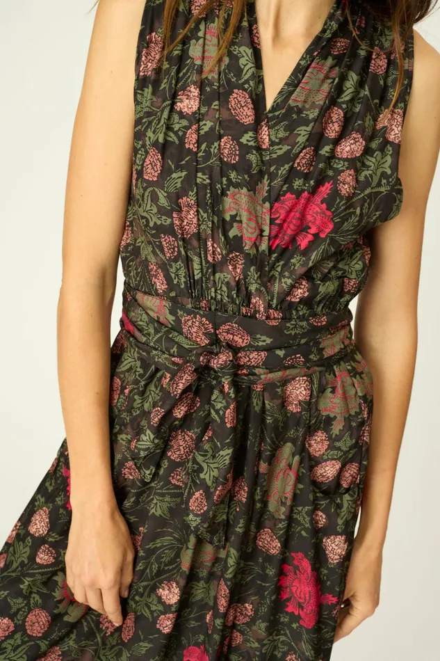 Women Natalie Martin Dresses Nico Sleeveless Maxi Lehua Black