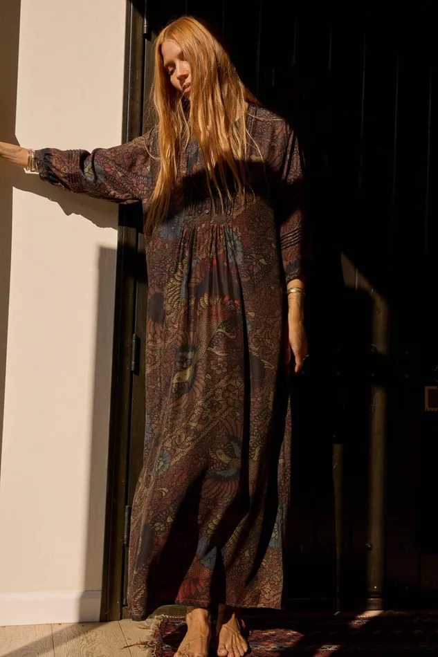Women Natalie Martin Dresses Sammie Maxi Peacock Kalamata