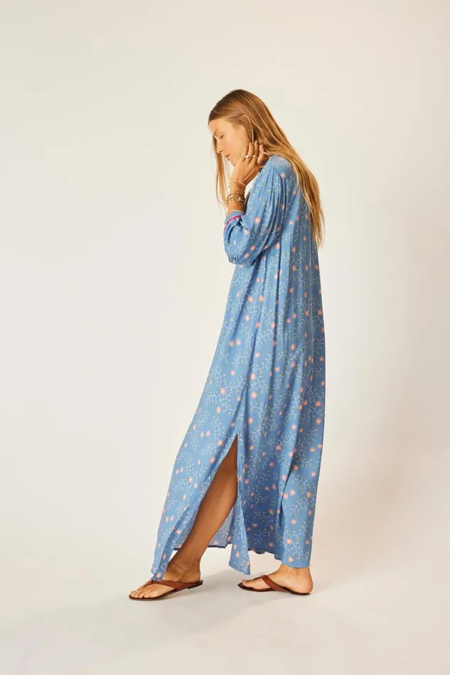 Women Natalie Martin Dresses Sammie Maxi Pinwheel Denim