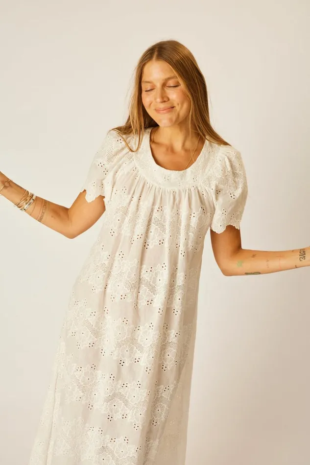Women Natalie Martin Dresses Sienna Dress Geranium Milk
