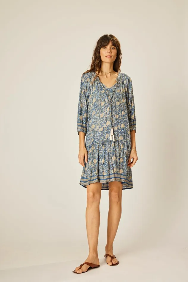 Women Natalie Martin Dresses Stevie Dress Water Lily Blue