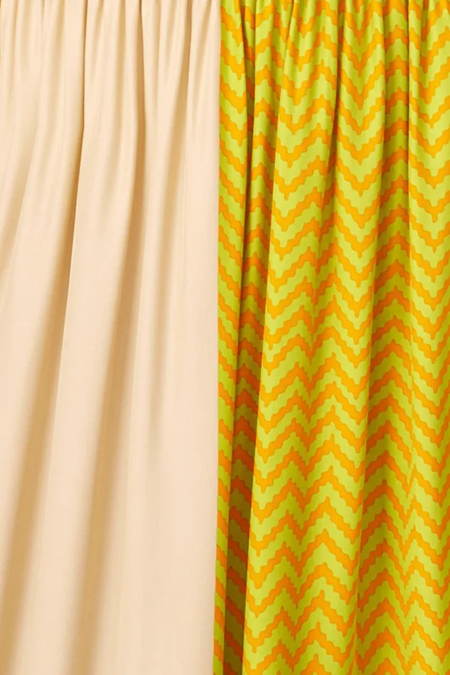 Women Natalie Martin Dresses Tova Maxi Block Zigzag Tangerine