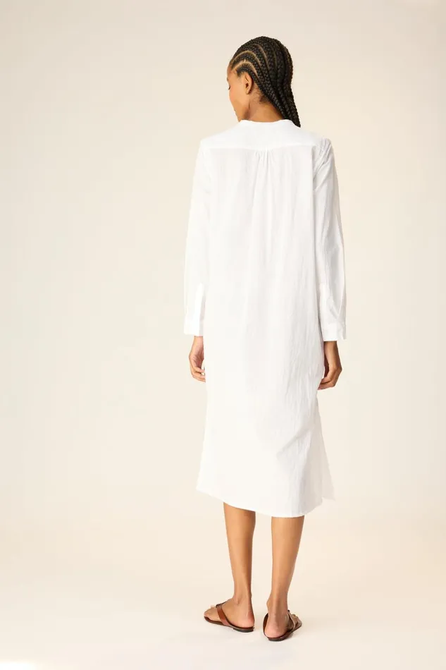 Women Natalie Martin Dresses Valerie Dress White Flat Cotton