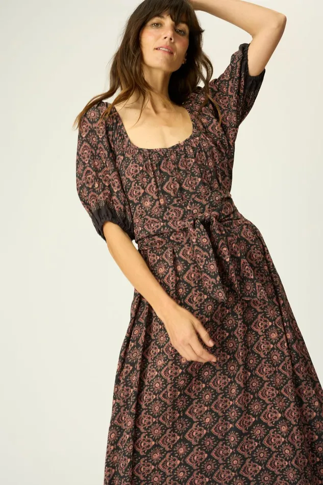 Women Natalie Martin Dresses Vivi Dress With Sash Fleurdelis Black