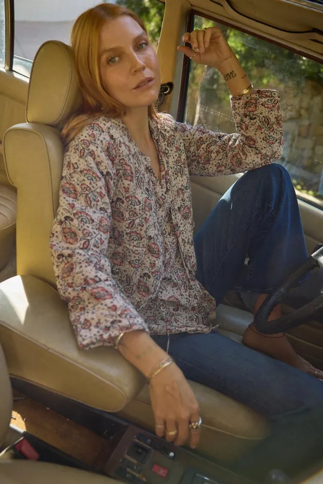 Women Natalie Martin Jackets and Vests Saskia Jacket Heirloom Rose