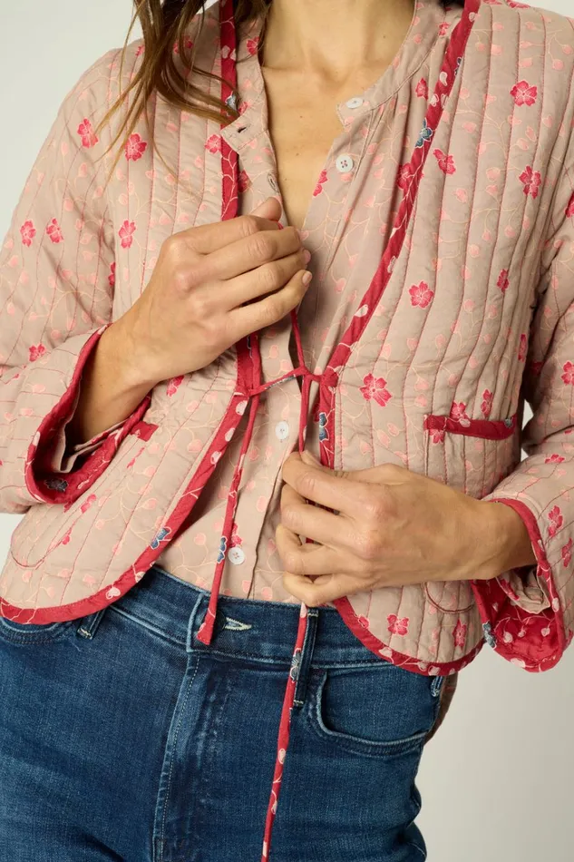 Women Natalie Martin Jackets and Vests Saskia Jacket Pinwheel Mink