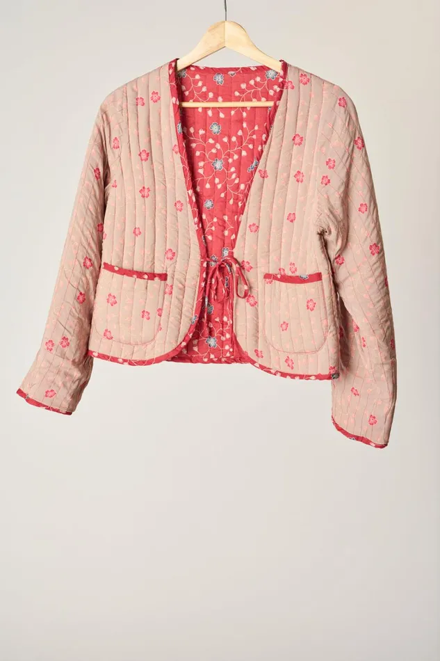 Women Natalie Martin Jackets and Vests Saskia Jacket Pinwheel Mink