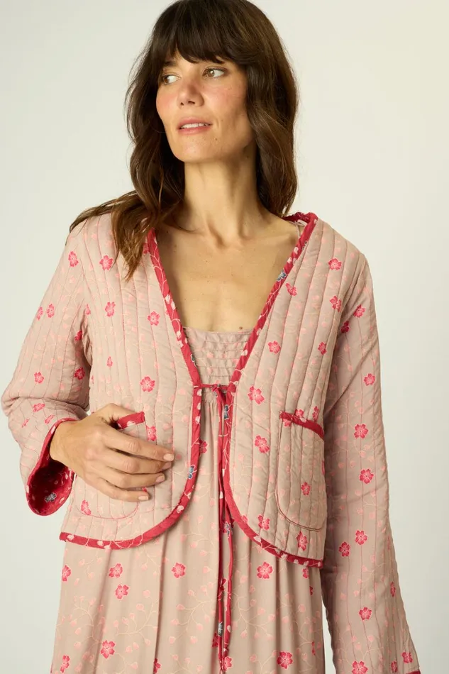 Women Natalie Martin Jackets and Vests Saskia Jacket Pinwheel Mink