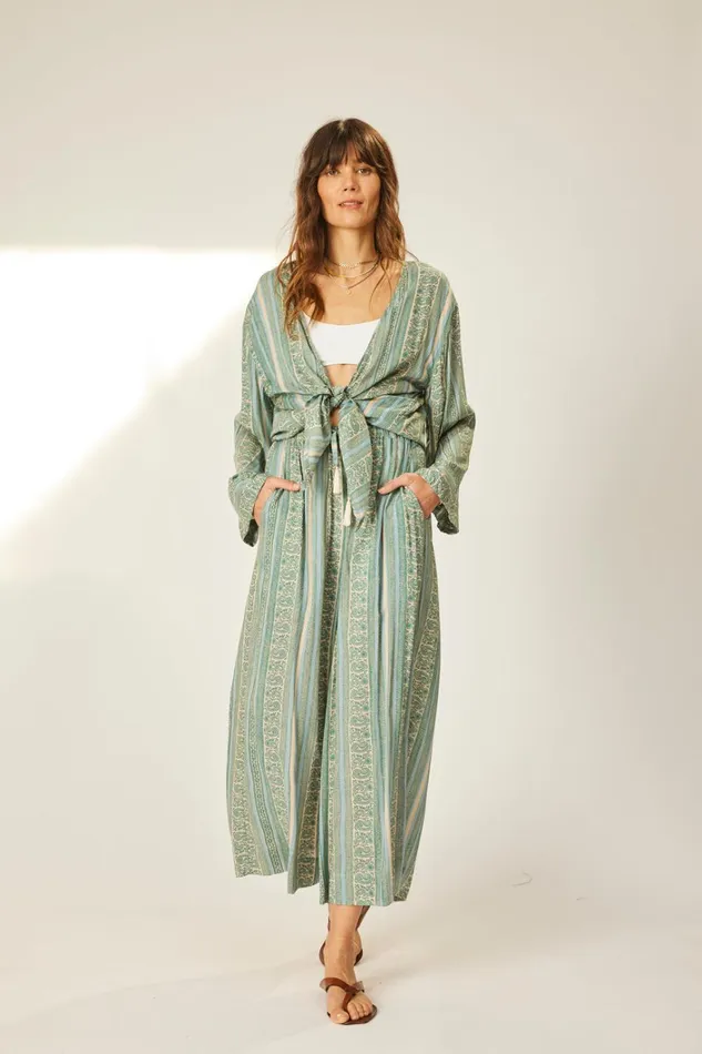 Women Natalie Martin Tops Adriana Top Paisley Stripe Pool Women Natalie Martin Tops Adriana Top Paisley Stripe Pool