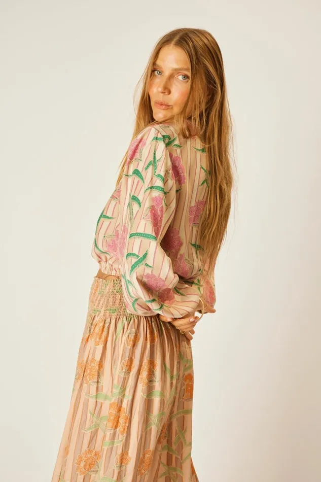 Women Natalie Martin Tops Amelia Top Chamomile Rose