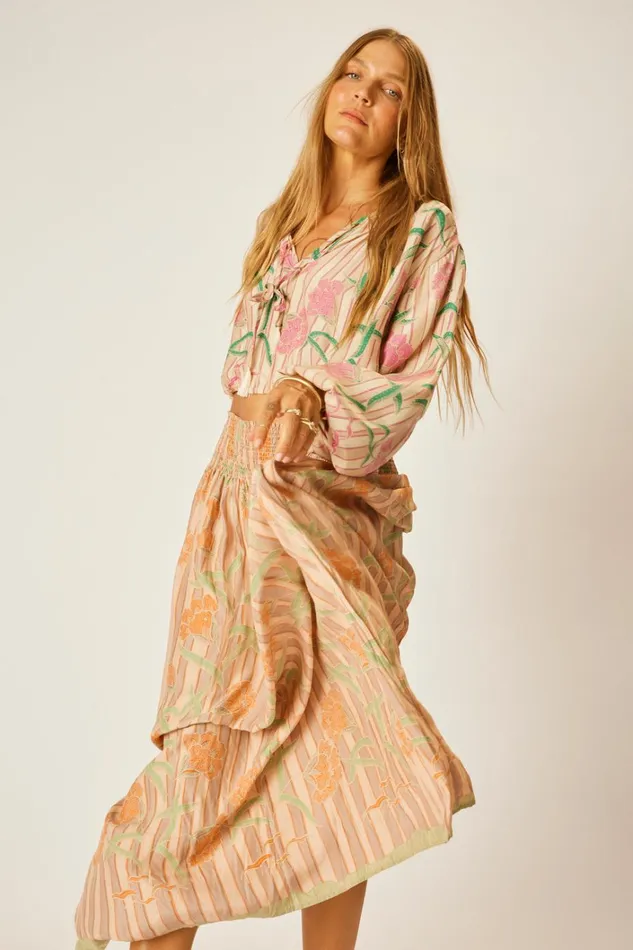 Women Natalie Martin Tops Amelia Top Chamomile Rose