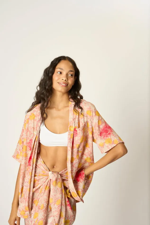 Women Natalie Martin Tops Kevin Shirt Unisex Lehua Sunset